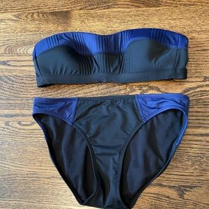 athleta bandeau two piece size small